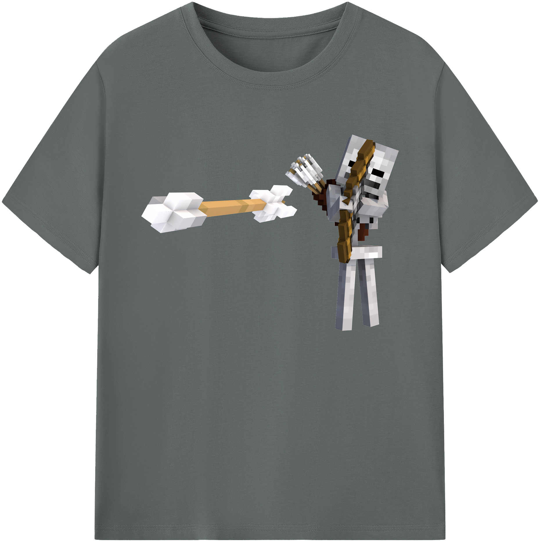 （画像用） マインクラフト ブロックの世界 Minecraft MC Block world 綿100％ メンズ半袖Tシャツ｜肌触りやわらか＆通気性